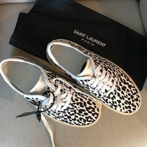 saint laurent leopard shoes